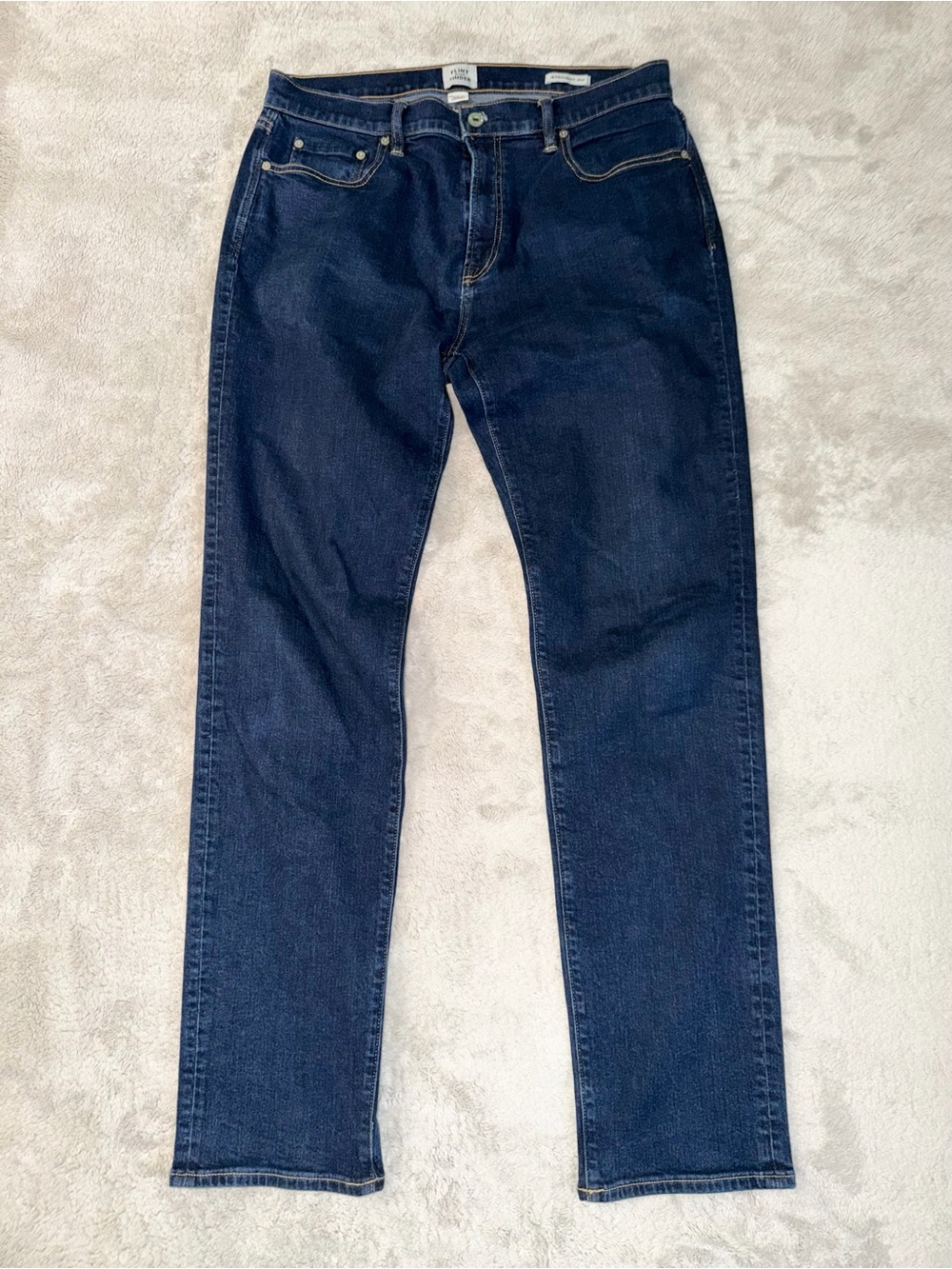 Flint And Tinder Jeans Mens 32x30 Blue Straight Fit Candiani Denim Huckberry